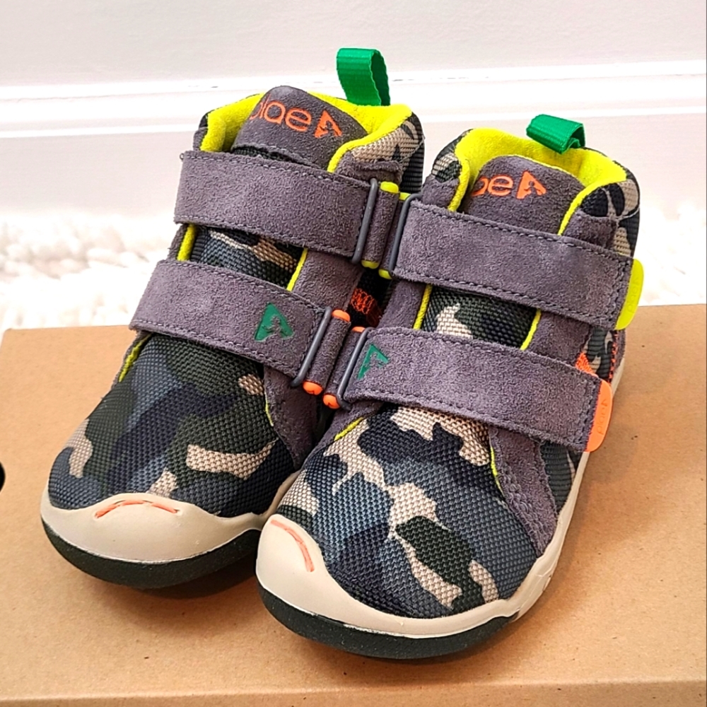 NIB PLAE Max Suede Steel Camo Kids Sneakers - Picture 4 of 10